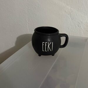 Rae Dunn Black 'EEK!' Halloween Mug